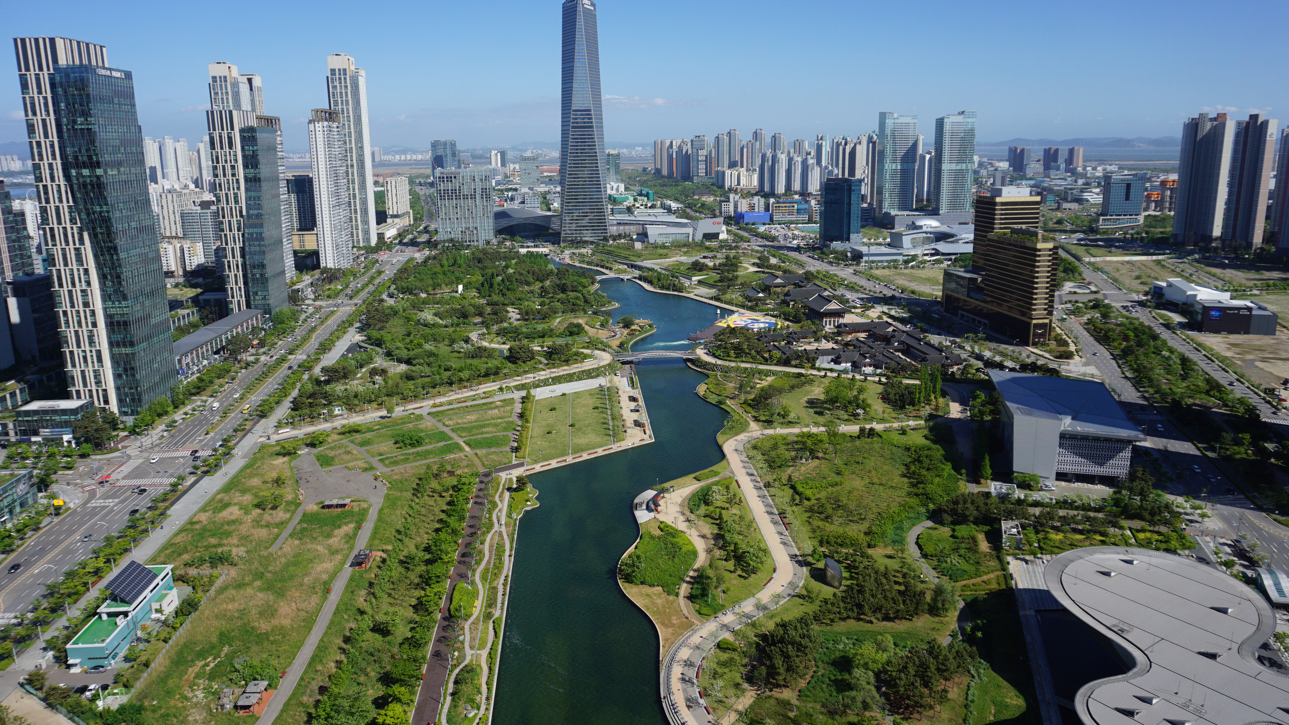 송도 센트럴파크 전경